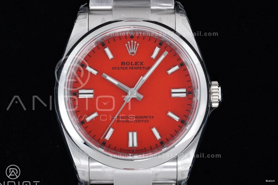 36mm Best VSF 126000 1:1 DD3230 V2 Dial Perpetual 904L Edition Red Steel Oyster 0409